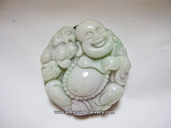 หยกพระสังกัจจายน์ (Jadeite) 288 ct