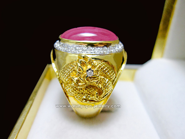 แหวนทับทิมมังกรพญานาค Dragon and Nagas